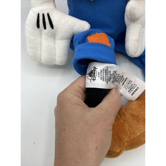 Disney Goofy Stuffed Plush 18" Toy Large Sitting Hat With Tag Clothes Blue Pants - Picture 3 of 6